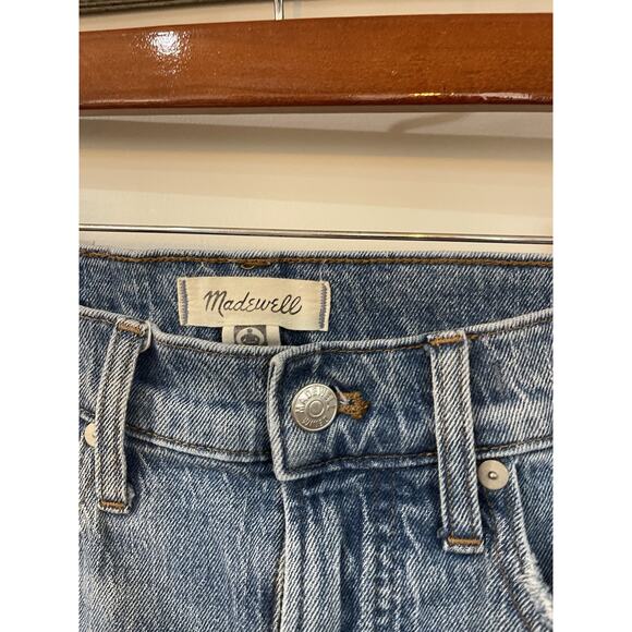 Madewell "The Perfect Vintage Crop Jean" Blue Jeans Size 24 Denim Distressed - Picture 5 of 8
